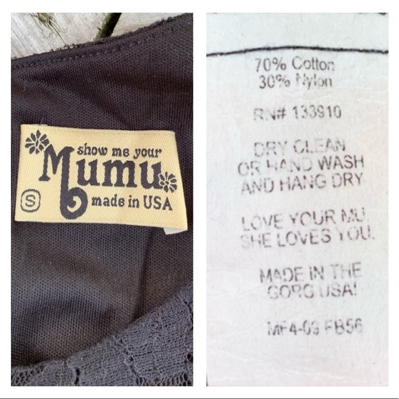 Show Me Your MuMu Witcher Dress Black Falling Lace - Picture 8 of 8